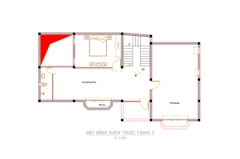 V679 | Bản vẽ thiết kế Kiến trúc mẫu biệt thự vườn sang trọng 4 tầng 6 phòng ngủ, kích thước 16x9.5m, in A3 đẹp, phối cảnh 3D
