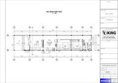 V805 | Bản vẽ thiết kế mẫu nhà mái Thái hiện đại, sang trọng 1 tầng 2 phòng ngủ, kích thước 5x25m, in A3 đẹp, có phối cảnh 3D