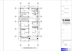 V317 | Bản vẽ thiết kế mẫu nhà cấp 4 mái Thái hiện đại, nhỏ gọn 2 phòng ngủ, kích thước 8x12.8m, bản in A3 đẹp, phối cảnh 3D