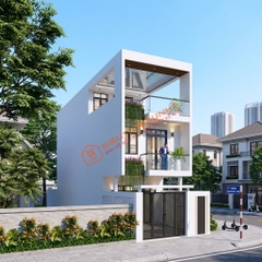 V910 | Bản vẽ kiến trúc mẫu thiết kế nhà phố đẹp hiện đại 3 tầng kích thước 5x20, 2 phòng ngủ có thể mở rộng lên 3