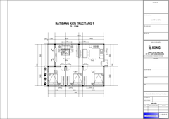 V832 | Bản vẽ thiết kế mẫu nhà vườn mái Nhật hiện đại, 1 tầng 3 phòng ngủ, kích thước 7.5x10m, bản in A3 đẹp, có phối cảnh 3D