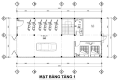 V932 | Bản vẽ thiết kế Full hồ sơ mẫu nhà phố hiện đại 3 tầng 3 phòng ngủ, kích thước 7x15m, in A3 đẹp, phối cảnh 3D