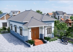 V915 | Bản vẽ thiết kế nhà mái Nhật 1 tầng hiện đại 4 phòng ngủ kích thước 13x15m