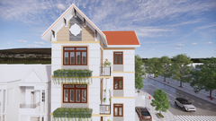 Nhà vườn mái Thái 3 tầng 4 phòng ngủ kích thước 9x12m | BG291