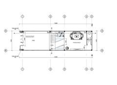 V522 | Bản vẽ thiết kế Full hồ sơ mẫu nhà phố 3 tầng 1 tum, kích thước 4.2x15.5m, 3 phòng ngủ, bản in A3 đẹp, phối cảnh 3D