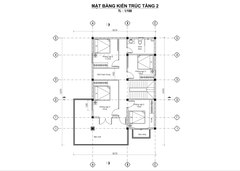 V721 | Bản vẽ thiết kế full hồ sơ mẫu nhà mái Nhật hiện đại 2 tầng 6 phòng ngủ, kích thước 10x14m, bản in A3 đẹp, phối cảnh 3D