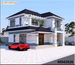 M042026 | BỘ BẢN VẼ THIẾT KẾ MẪU NHÀ MÁI NHẬT 2 TẦNG ĐẦY ĐỦ BỘ MÔN, 81 BẢN VẼ IN A3 CHI TIẾT, THỢ DỄ THI CÔNG.