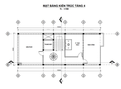 V521 | Bản vẽ thiết kế Full hồ sơ mẫu nhà phố hiện đại 4 tầng 1 tum, kích thước 6x17m, 5 phòng ngủ, bản in A3 đẹp phối cảnh 3D