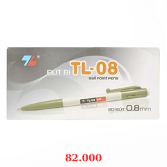 Bút bi Thiên Long TL-08 hộp 20 cây - Đen