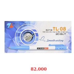 Bút bi Thiên Long TL-08 hộp 20 cây - Xanh