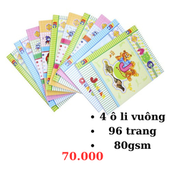 Lốc 10 quyển tập HS ABC Hòa Bình 96 trang