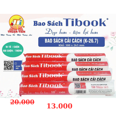 Bìa bao kiếng sách cải cách Tibook dày (10 cái/túi)