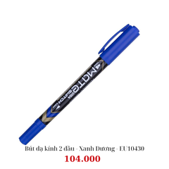 Bút dạ kính 2 đầu - Xanh Dương - EU10430
