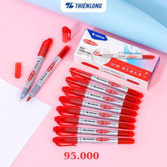Bút Lông Dầu Thiên Long PM-04 hộp 10 cây - Đỏ