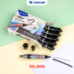 Bút Lông Dầu Thiên Long PM-09 hộp 10 cây - Đen