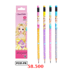 Hộp 12 bút chì chuốt 2B Classmate PC01-PR - Công chúa