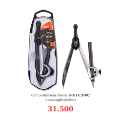 Compa kim loại chì cây Deli EG20402 ( màu ngẫu nhiên )