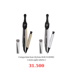 Compa kim loại chì kim Deli EG20302 ( màu ngẫu nhiên )