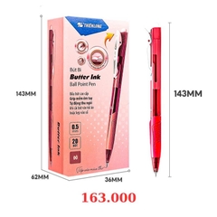Bút bi Thiên Long TL-095 hộp 20 cây - Đỏ