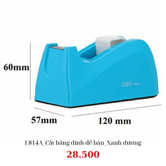 Cắt băng dính để bàn Deli E814A - Xanh dương