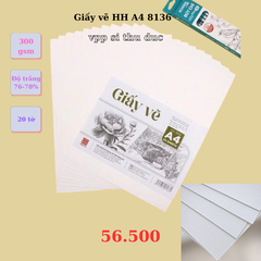 Giấy vẽ HH A4 8136 - 300gsm - 20 tờ