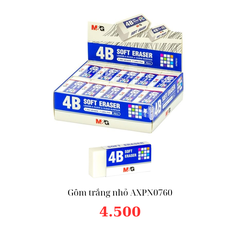 Gôm trắng nhỏ 4B MG AXPN0760