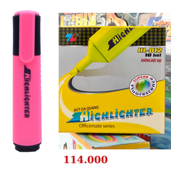 Bút dạ quang Thiên Long HL-012 hộp 10 cây - Hồng