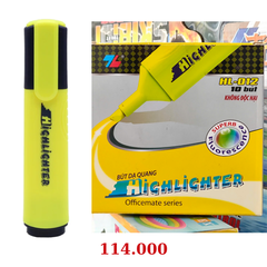 Bút dạ quang Thiên Long HL-012 hộp 10 cây - Vàng