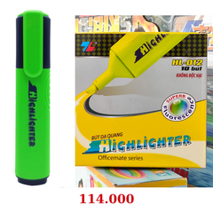 Bút dạ quang Thiên Long HL-012 hộp 10 cây - Xanh Lá