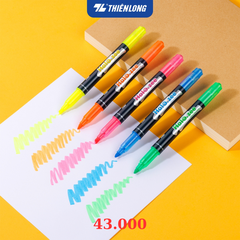 Bút dạ quang Thiên Long HL-03 - Vỉ 5 cây 5 màu