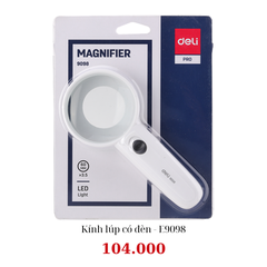 Kính lúp có đèn Deli E9098
