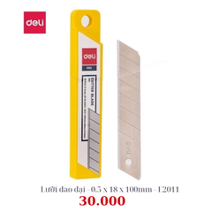 Lưỡi dao đại Deli E2011 (0.5 x 18 x 100mm)