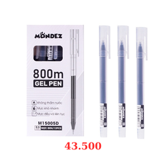 Hộp 12 bút gel Mondez M15005P - Mực đen