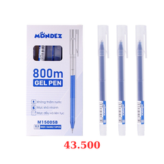 Hộp 12 bút gel Mondez M15005P - Mực xanh