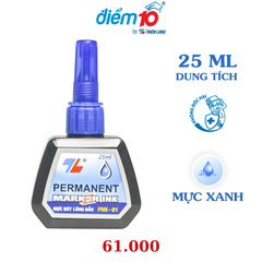 Mực bút lông dầu Thiên Long PMI-01 lốc 6 - Xanh