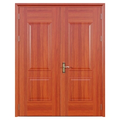 Cửa thép vân gỗ Jagning 2 cánh cân LP-2D-07