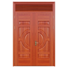 Cửa thép vân gỗ Jagning 2 cánh cân LP-2D-08