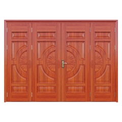 Cửa thép vân gỗ Jagning 4 cánh cân LP-4D-02