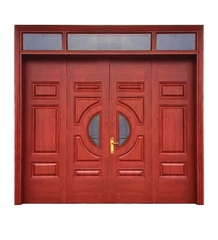 Cửa thép vân gỗ Jagning 4 cánh cân LP-4D-06