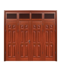 Cửa thép vân gỗ Jagning 4 cánh cân LP-4D-07