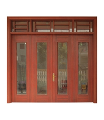 Cửa thép vân gỗ Jagning 4 cánh cân LP-4D-08