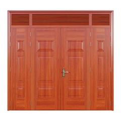 Cửa thép vân gỗ Jagning 4 cánh lệch LP-4L-04