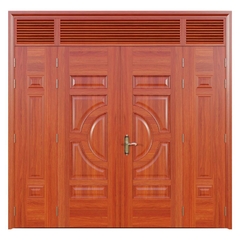 Cửa thép vân gỗ Jagning 4 cánh lệch LP-4L-06