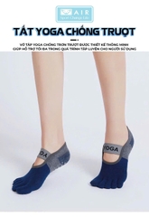 Tất Yoga xỏ ngón silicone chống trượt A1