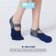 Tất Yoga xỏ ngón silicone chống trượt A1