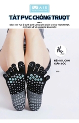 Tất Yoga xỏ ngón silicone chống trượt A1