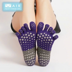 Tất Yoga xỏ ngón silicone chống trượt A1