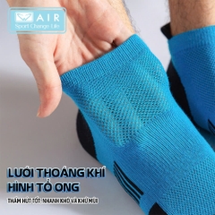 Tất vớ thể thao AIR màu đen AT01-D