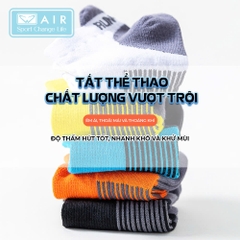 Tất vớ thể thao AIR màu đen AT01-D