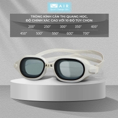 Kính bơi cho người cận thị AIR005 chống tia UV, chống nước 100%, chống sương mờ